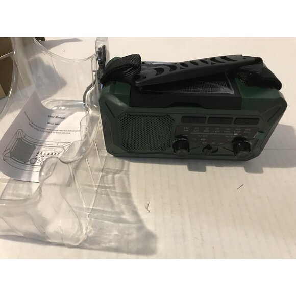 Emergency Weather Alert Radio USB Charger Solar Power SOS Alarm Compass - Picture 5 of 8